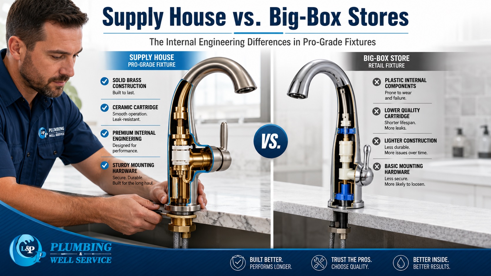 pro-grade fixtures vs big box stores fixtures